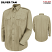 Silver Tan - Horace Small Men's Sentry Plus Long Sleeve Shirt With Zipper # HS1148