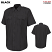 Black - Horace Small Men's Sentry Plus Short Sleeve Shirt With Zipper # HS1230