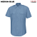 Medium Blue - Horace Small Men's Sentry Plus Short Sleeve Shirt With Zipper # HS1496