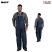 Navy - Berne Men's Deluxe Twill Insulated Quilt Lined Bib Overall #B414NV