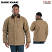 Dark Khaki - Berne Original Washed Quilt Lined Chore Coat # CH377DKH