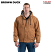 Brown Duck - Berne Flame Resistant Quilt Lined Hooded Jacket #FRHJ01BD