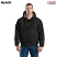 Black - Berne Flame Resistant Quilt Lined Hooded Jacket # FRHJ01BK