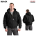 Black - Berne Men's Original Hooded Quilt Lined Jacket #HJ51BK