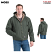 Moss Green - Berne Men's Sanded Sherpa Lined Hooded Work Jacket #HJ626MGN