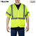 Yellow - Berne Men's High Visibility Short Sleeve Mesh Short Sleeve Vest #HVV041YW