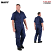 Navy - Berne Men's Poplin Short Sleeve Coverall #P700NV