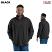 Black - Berne Men's Original Thermal Lined Fleece Quarter-Zip Sweatshirt #SP250BK