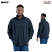 Navy - Berne Men's Original Thermal Lined Fleece Quarter-Zip Sweatshirt #SP250NV