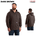 Dark Brown - Berne Men's Original Thermal Lined Hooded Sweatshirt #SZ101DBN