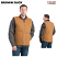 Brown Duck - Berne Men's Duck Workman's Quilt Lined Vest #V812BD