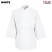 White - Chef Designs 0402 White 3/4 Sleeve Chef Coat #0402WH