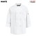 White - Chef Designs Eight Knot-Button Chef Coat #0414WH