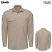 Sand - Red Kap TSM4 Men's Cooling Long Sleeve Work Shirt #TSM4SD