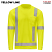 Yellow Lime - Red Kap SK19HV Hi-Visibility Long Sleeve Performance Core Tee, Type R, Class 3 #SK19HV