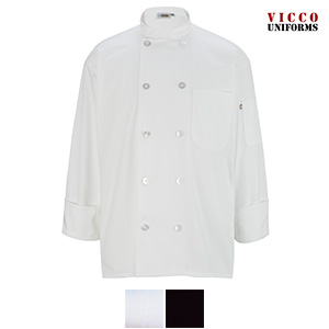 Edwards Unisex Classic Full Cut Long Sleeve Chef Coat - 3301