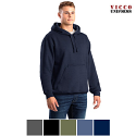 Berne SP418 Men's Zippered Pocket Hooded Pullover Sweatshirt